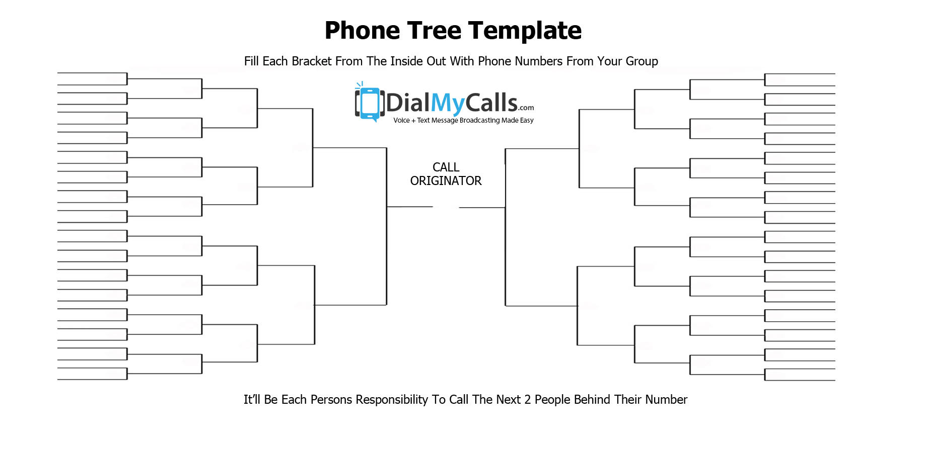 Top 21 Phone Tree Templates (21 Update) Regarding Calling Tree Template Word