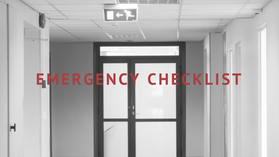 Hospital Emergency Checklist